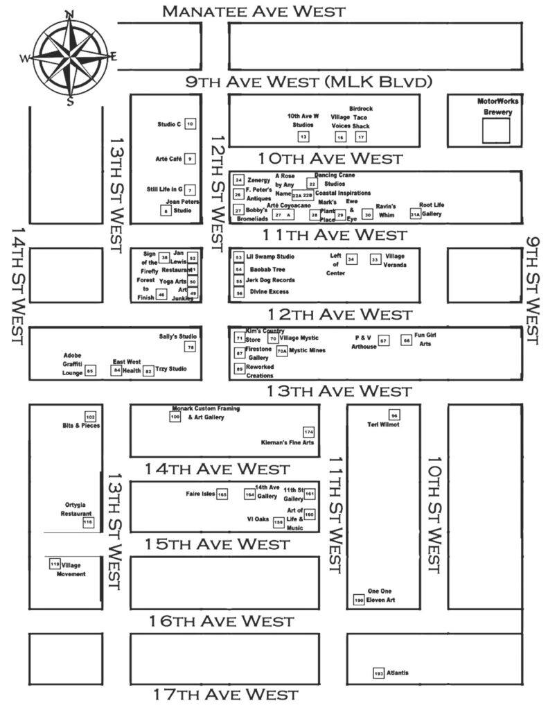 village of the arts map